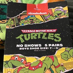 Boys TMNT no-show socks size 7½-3½ 2 packs of 5 pairs